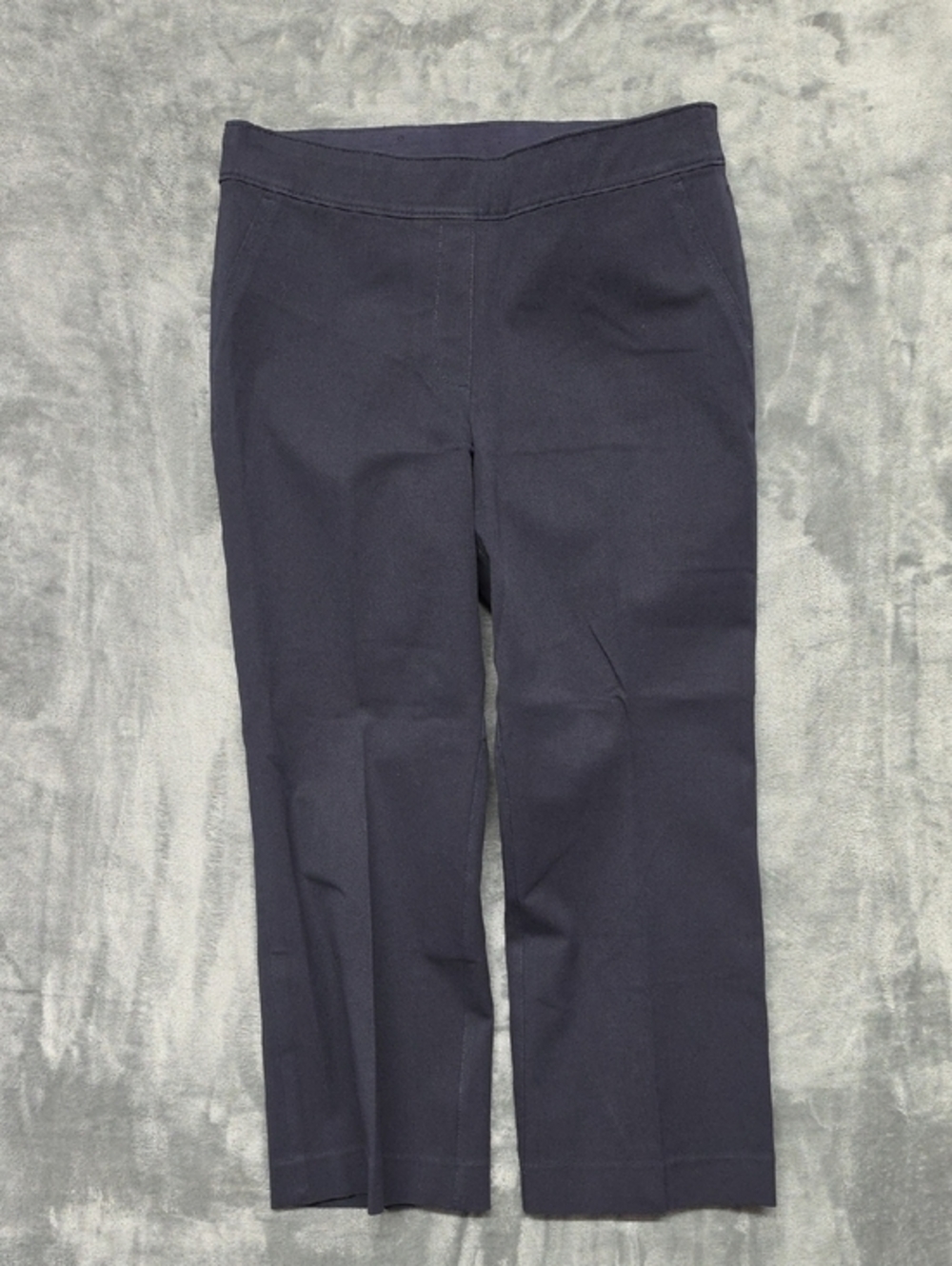 SPANX Navy Cropped Ponte Ankle Pants sz Large